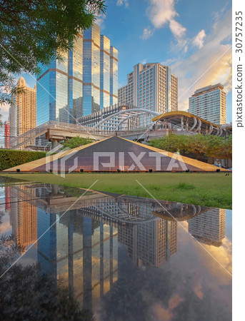 Reflection of Chong Nonsi, Sathorn,Bangkok City, T 30757235