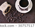 Coffe ,Cofee Bean on table 30757517