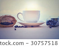 Coffe ,Cofee Bean on table 30757518