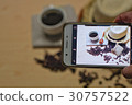 Coffe ,Cofee Bean on table 30757522
