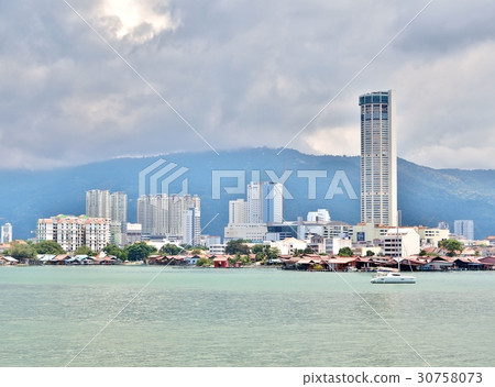 View of George Town, Penang Island, Malaysia. View of George Town, Penang Island, Malaysia. 30758073