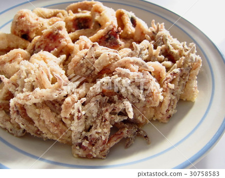 Deep-fried squid of delicious squid 30758583