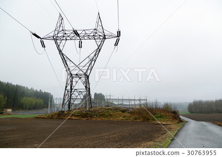 high voltage power lines high voltage power lines 30763955