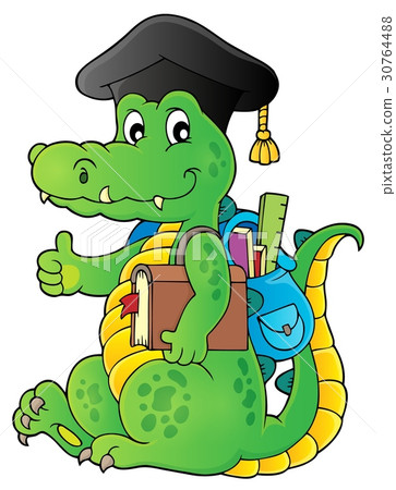 School theme crocodile image 1 School theme crocodile image 1 30764488