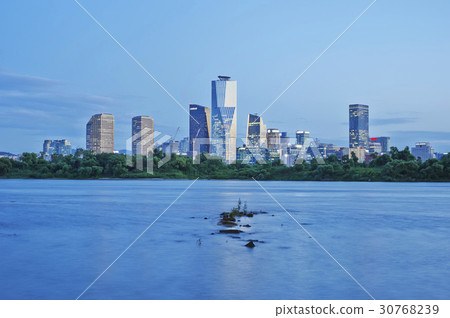 Seoul International Finance Center, Conrad Hotel, LG Twin Tower, FKI Hall, Bam Island, Stock Market, Yeouido, Yeongdeungpo-gu, Han River, Seoul 30768239