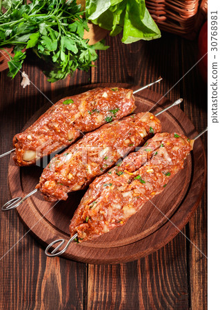 Raw traditional sish kebab 30768981