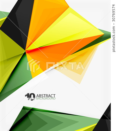 3d triangle polygonal abstract vector 3d triangle polygonal abstract vector 30769574