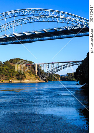 從伊勢太平洋海岸的Saikai橋樑視圖 30770414