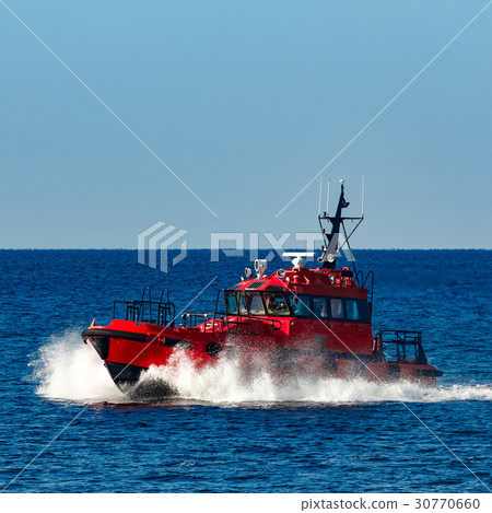 Red pilot boat Red pilot boat 30770660
