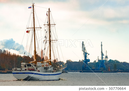 White sailing ship 30770664