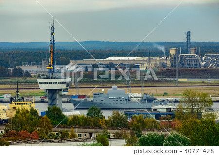 Military ship sailing 30771428