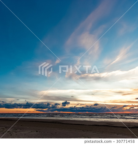 Blue cloudy sky 30771458