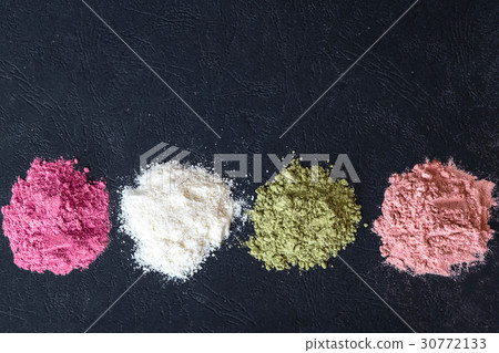 Superfood powders. Copy space 30772133