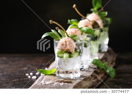 Verrines with salmon pate Verrines with salmon pate 30774477