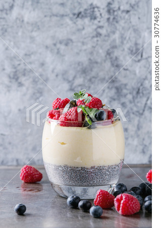Chia pudding with rice porridge Chia pudding with rice porridge 30774636