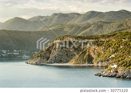 Mountainous coastline landscape near Dubrovnik 30775320