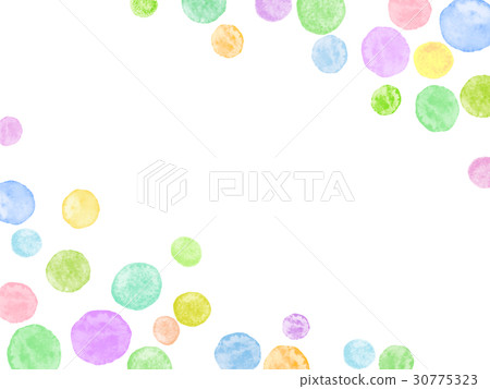 Random polka-dot pattern with margin 30775323