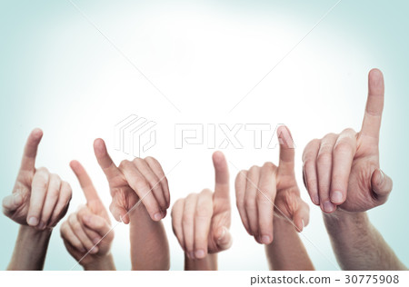 Pointing Hands. Vote Concept Pointing Hands. Vote Concept 30775908