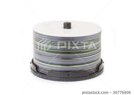 CD or dvd and box isolated on white background. 30776806