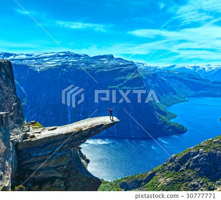 Trolltunga summer view (Norway). 30777771