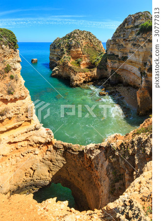 Atlantic rocky coast (Algarve, Portugal). 30777813