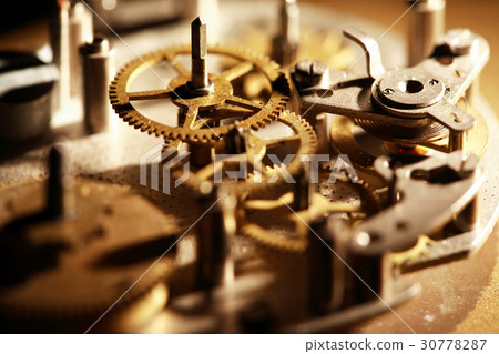 Old Clock Mechanism 30778287