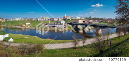 Panoramic view of downtown of Grodno, Belarus Panoramic view of downtown of Grodno, Belarus 30779119