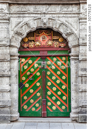 Vintage medieval door  30779328