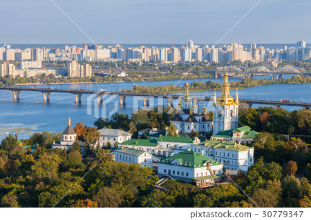Kiev Pechersk Lavra and Dnepr river. Ukraine. 30779347