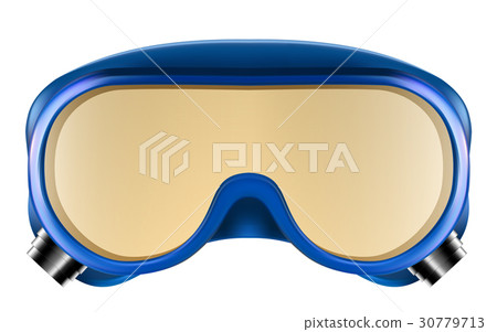 Plastic safety goggles isolated on white Plastic safety goggles isolated on white 30779713