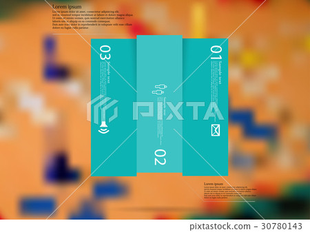 Illustration infographic template with rectangle - Stock Illustration ...