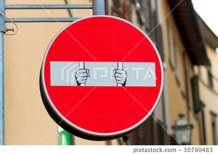 Road sign, street art Road sign, street art 30780483