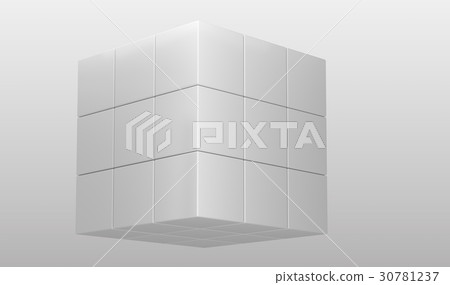 white cubic puzzle 30781237