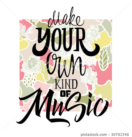 Vector print T-shirts for music. Abstract 30781548