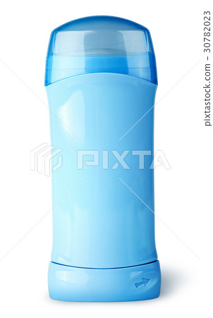 Blue deodorant container with cap 30782023