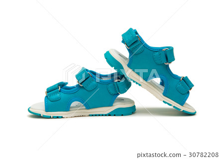 Baby shoes isolated on the white background Baby shoes isolated on the white background 30782208