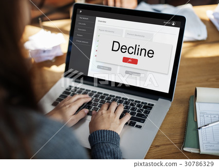 Cancel Reject Deny Warning Concept Cancel Reject Deny Warning Concept 30786329