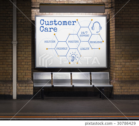 Online Service Customer Hexagon Diagram Icon Online Service Customer Hexagon Diagram Icon 30786429