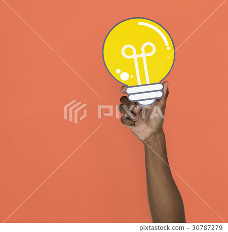 Human Hand Holding Lightbulb Idea Human Hand Holding Lightbulb Idea 30787279