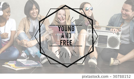 Young Vintage Vector Graphic Concept 30788152