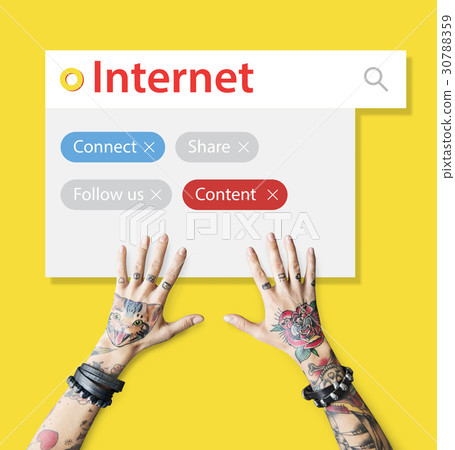 Digital Communication Social Media Graphic Words Icons 30788359