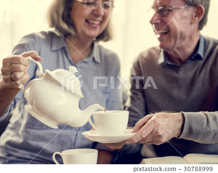 Tea Couple Together Rest Leisure 30788999