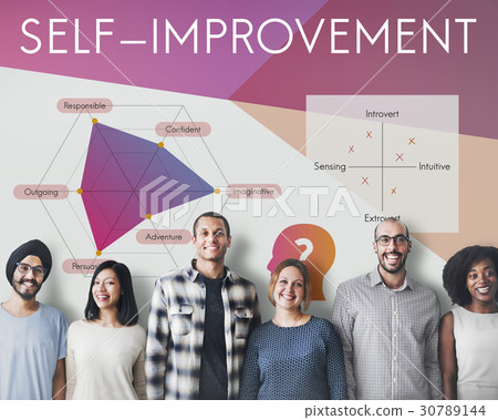 Development Personality Improvement Graphic Word Symbol 30789144