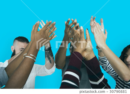 Diverse People Clapping Hands Friendship Diverse People Clapping Hands Friendship 30790881