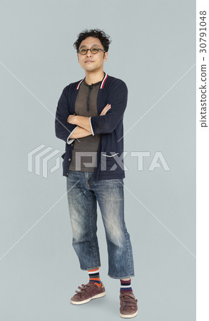 Adult Solo Asian Man Portrait Studio 30791048