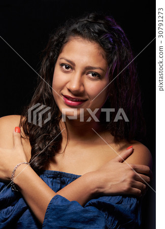 young girl with crossed arms young girl with crossed arms 30791273