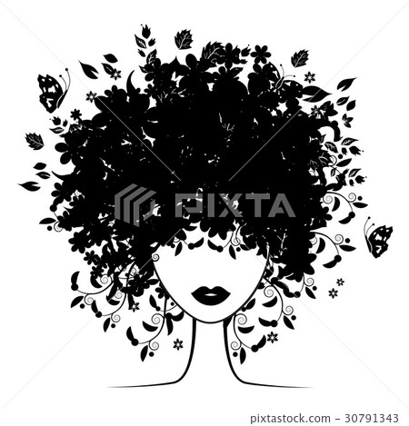 Floral hairstyle Floral hairstyle 30791343