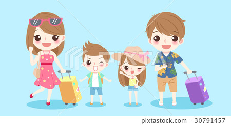cute cartoon family - Stock Illustration [30791457] - PIXTA