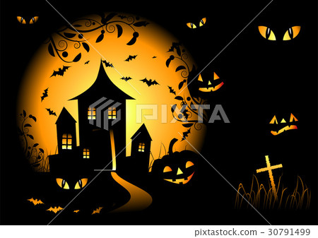 Halloween night background Halloween night background 30791499