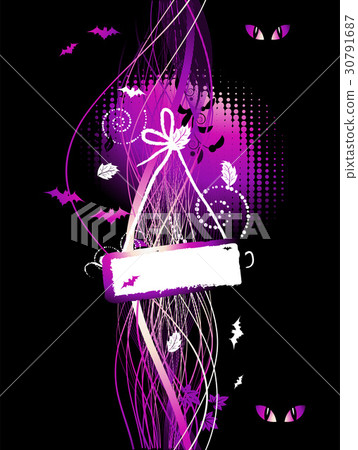 Halloween night background 30791687